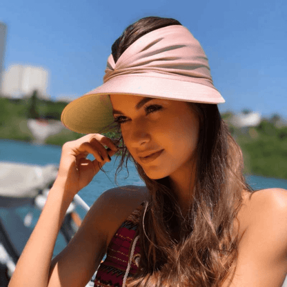 Summer Sun Visor Ponytail Hat